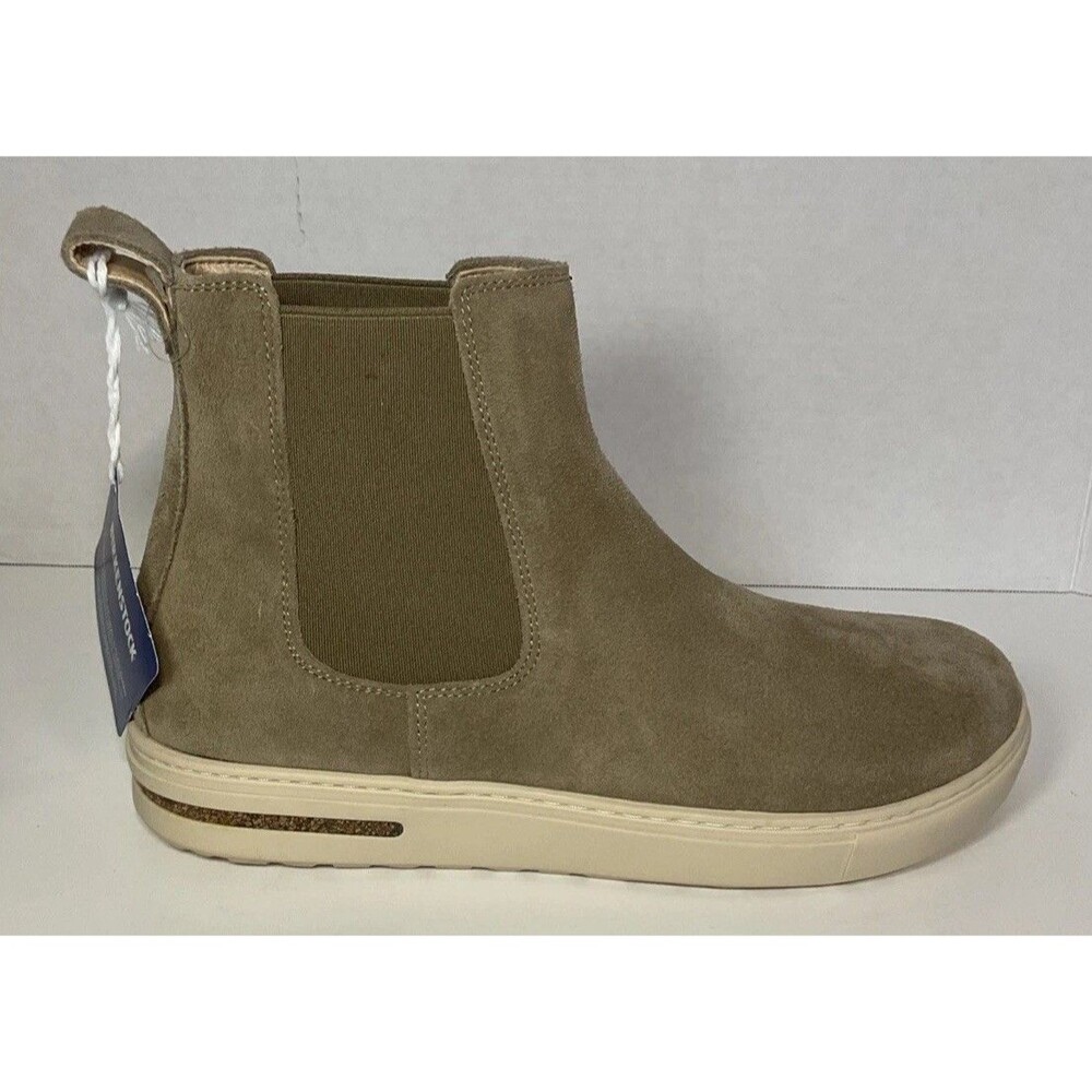 Birkenstock Bend Chelsea Boots Womens Gray Suede Leather 39S